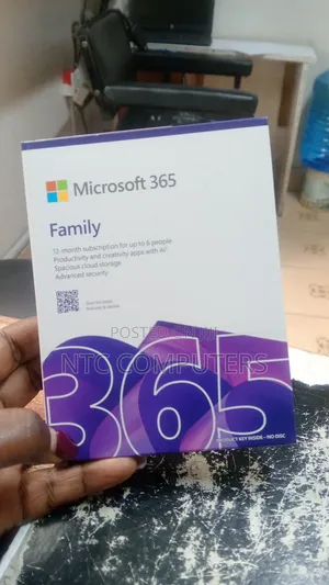 Microsoft 365 Family With Upto 6peoples in 12 Months of Subscription