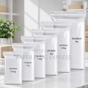 1/2 Kg 14x20cm Extra-Thick Clear Ziplock Storage Bags - 100pcs