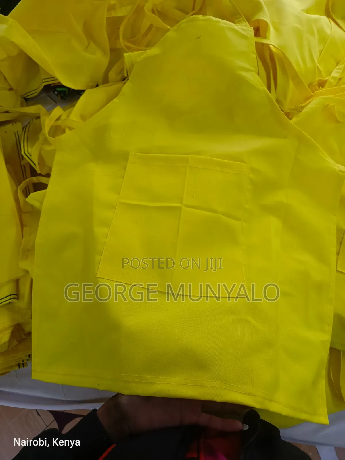 Plain Yellow Aprons
