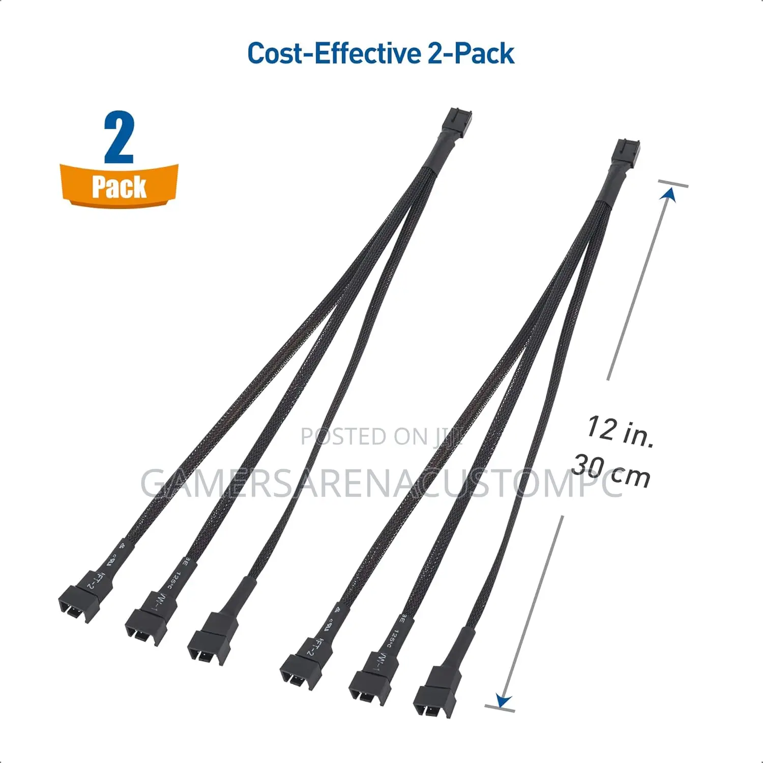 Cable Matters 2-Pack 3 Way 4 Pin PWM Fan Splitter Cable
