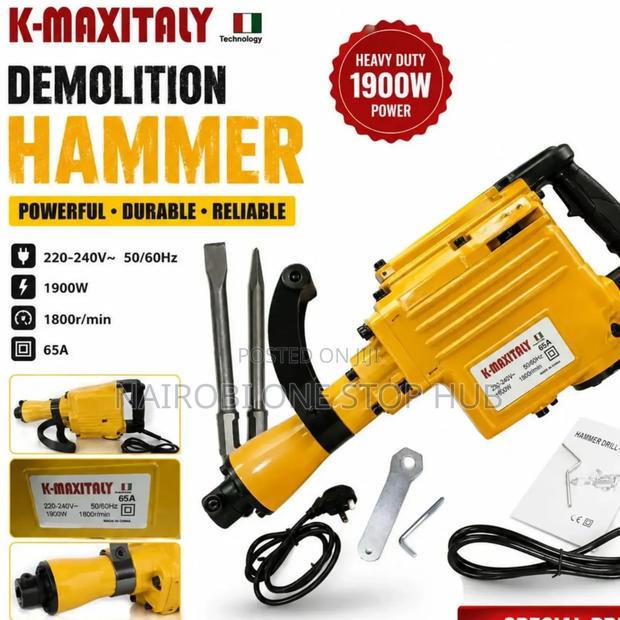 K-Maxitaly 1900W Heavy Duty Demolition Hammer