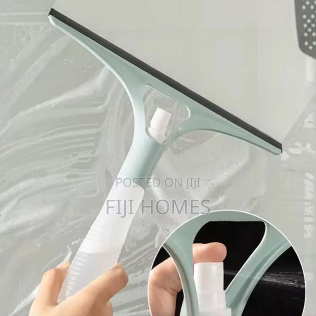 2 in 1 Double Sided Window Glass Cleaner With Water Sprayer