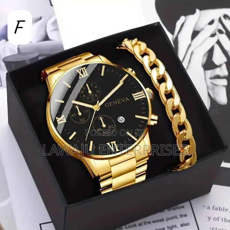 Gold Geneva Watch