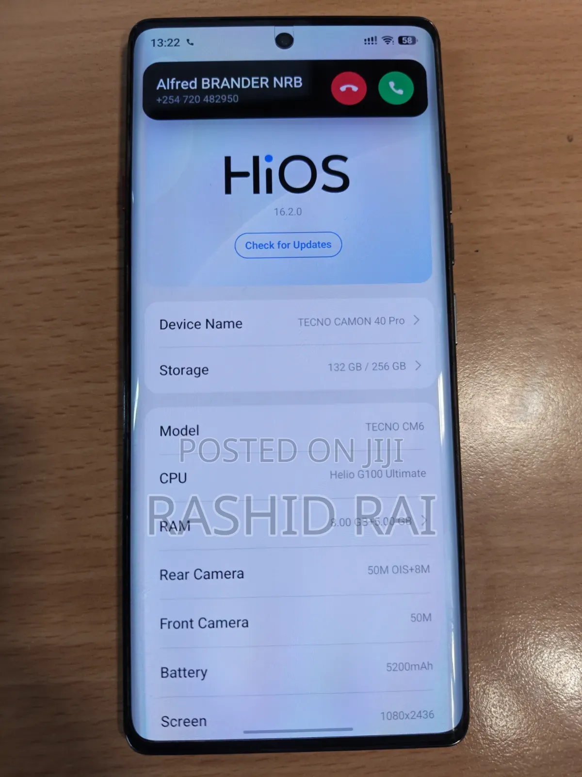 Tecno Camon 40 Pro 4G 256 GB Gray