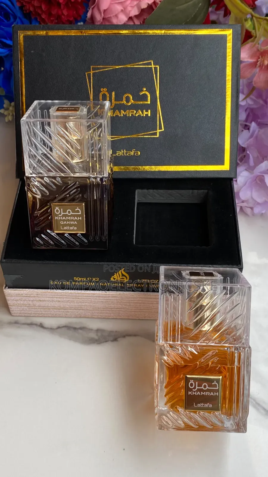 Lattafa Khamrah 2-Piece Perfume Set – Original
