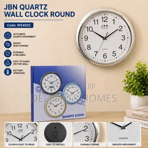 JBN Quartz Wall Clock Round-B
