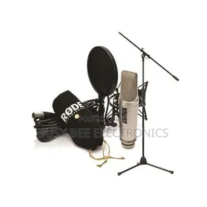 Rode NT-2A Studio Solution Bundle With Microphone Boom Stand Black