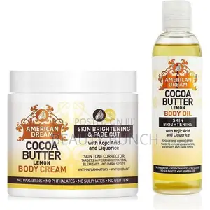 American Dream Cocoa Butter LemonSet Body Cream + Body Oil