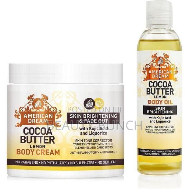 American Dream Cocoa Butter LemonSet Body Cream + Body Oil
