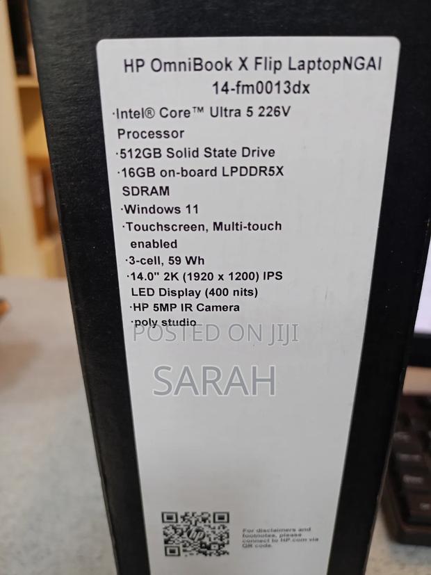New Laptop HP OmniBook X Flip 14" 16GB Intel Core Ultra 5 SSD 512GB