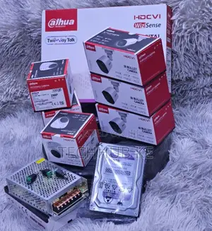 Dahua CCTV 4 Camera Set Full Package With Night Vision