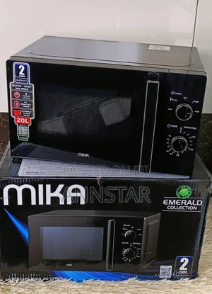 Black 20 Litres Mika Manual Microwave