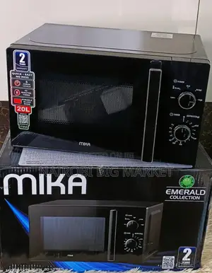 Black 20 Litres Mika Manual Microwave