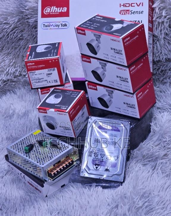 4 CCTV Set Dahua 4 Channel DVR 4 CCTV Kit,power Supply Unit, Hard Disk - main view