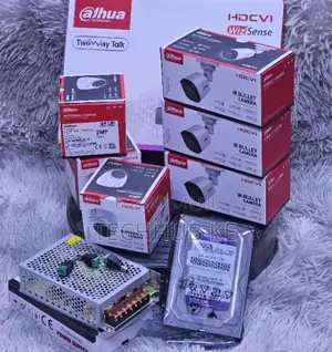 Dahua 4 CCTV Camera Full Kit 2MP 500gb + 50M Cable