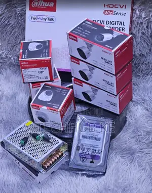 Dahua CCTV 4 Camera Set Full Package Kit With DVR