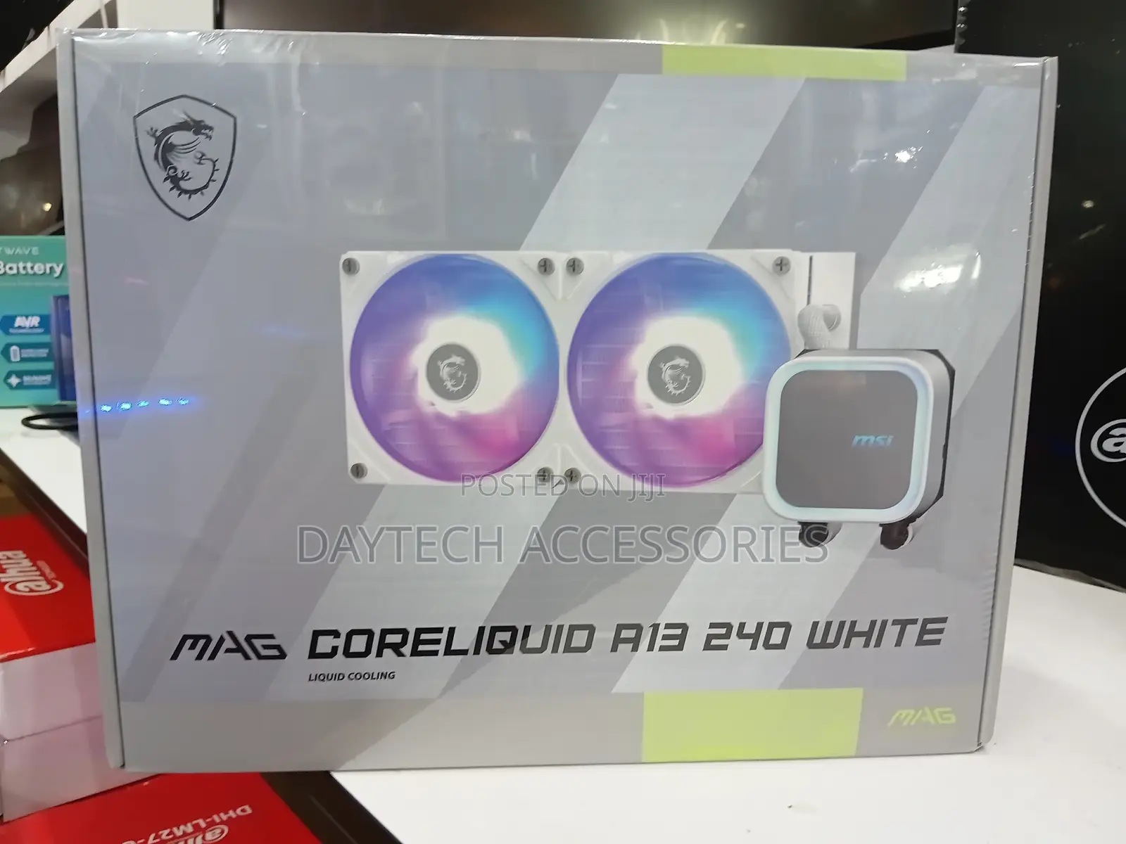 MSI MAG CORELIQUID A13 240 CPU Liquid Cooler With Dual ARGB Fans.
