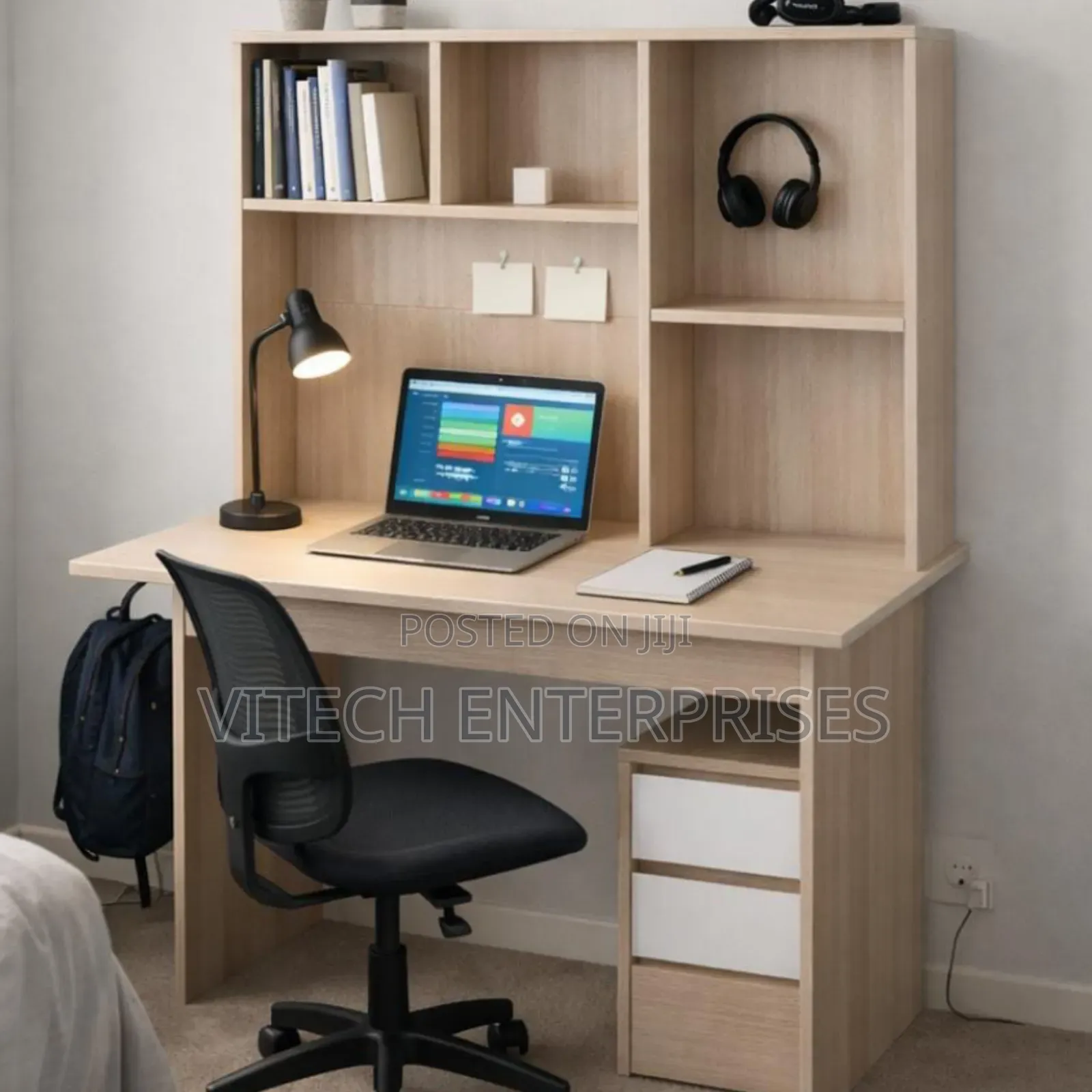 1.2m Imported Study Office Desk With Drawer and Storage Space