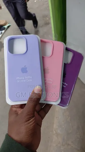 iPhone 14 Pro Silicone Back Case- Different Colours Available.