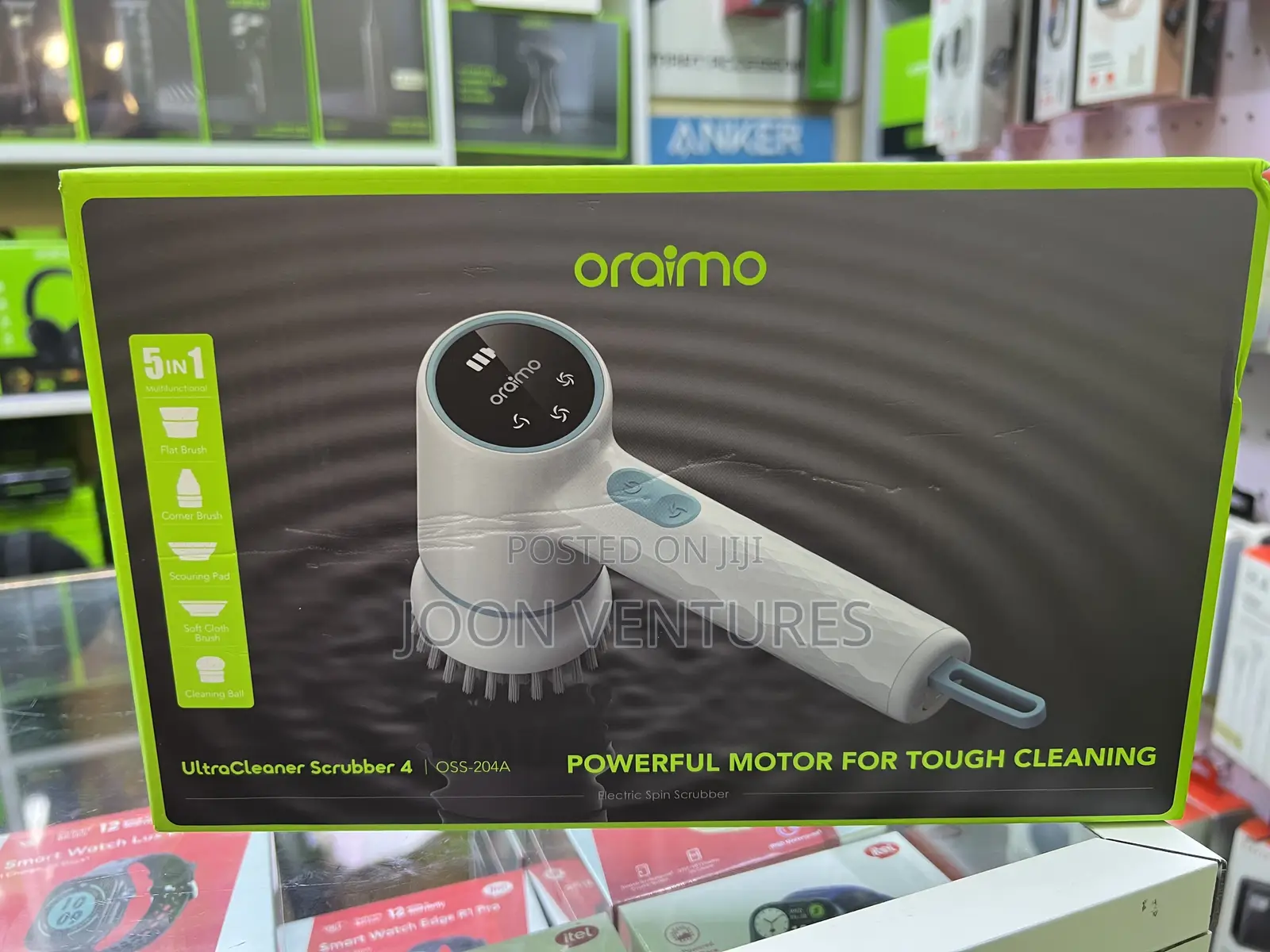 Ultra Cleaner Scrubber OSS-204A Cordless Handheld Electric Spin Brush
