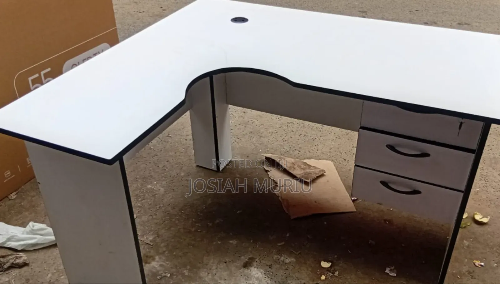 L Shape Study Table 1.2m
