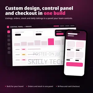 Custom Selling Platform With Control Panel and M-Pesa Checkout