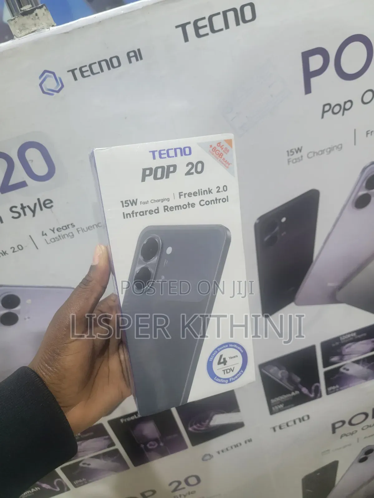 New Tecno Pop 20 64 GB Black