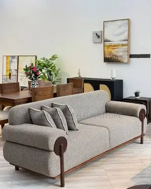 3 Seater Beige Fabric Sofa in Syokimau: Free Delivery