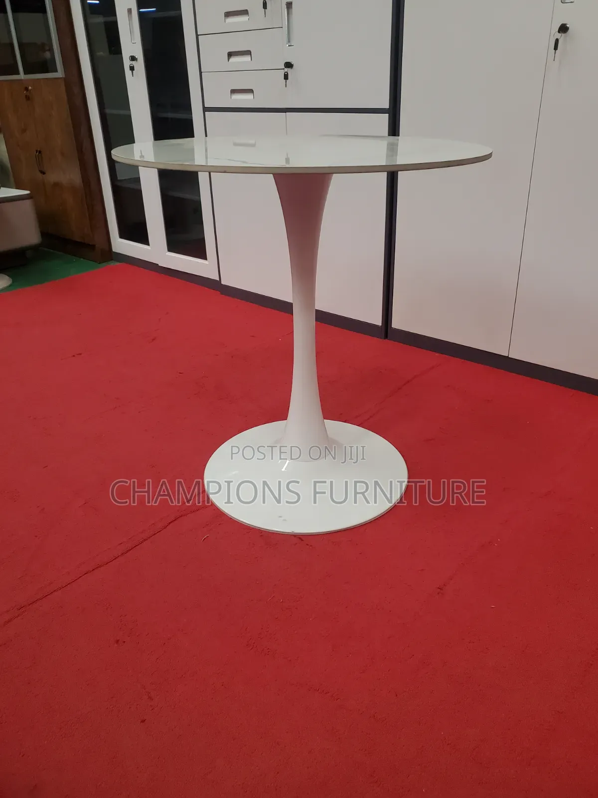 White Marble Tulip Dining/Cafe Table