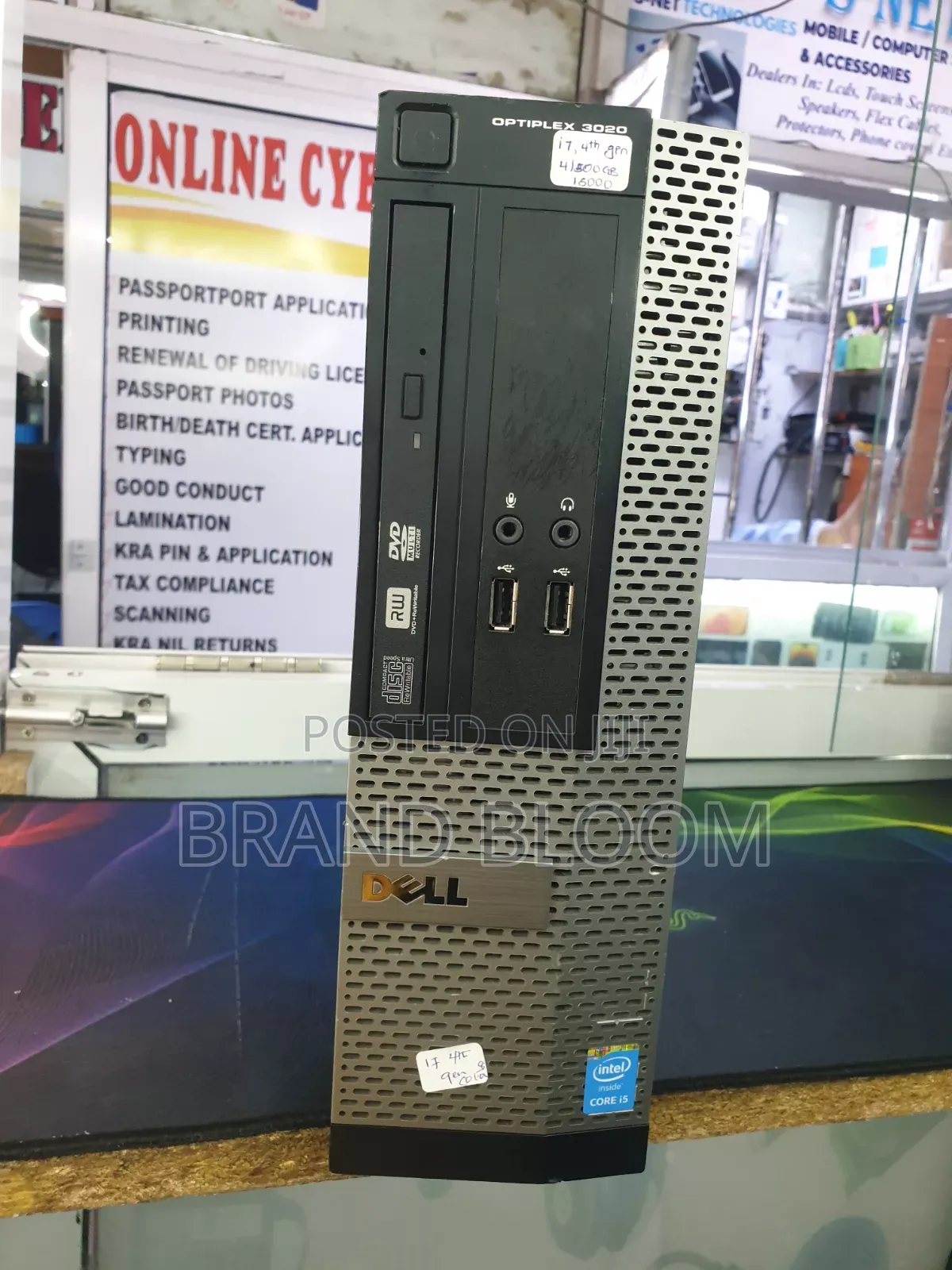 Desktop Computer Dell OptiPlex 3020 4GB Intel Core i7 HDD 500GB