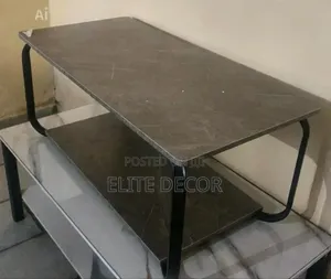 Modern White Marble Top Coffee Table With Storage