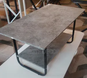Modern White Marble Top Coffee Table With Storage