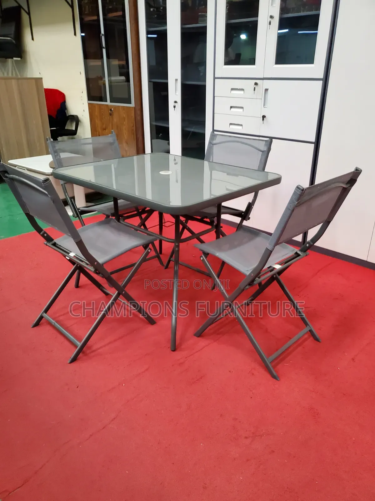 4-Seater Outdoor Mesh Folding Set