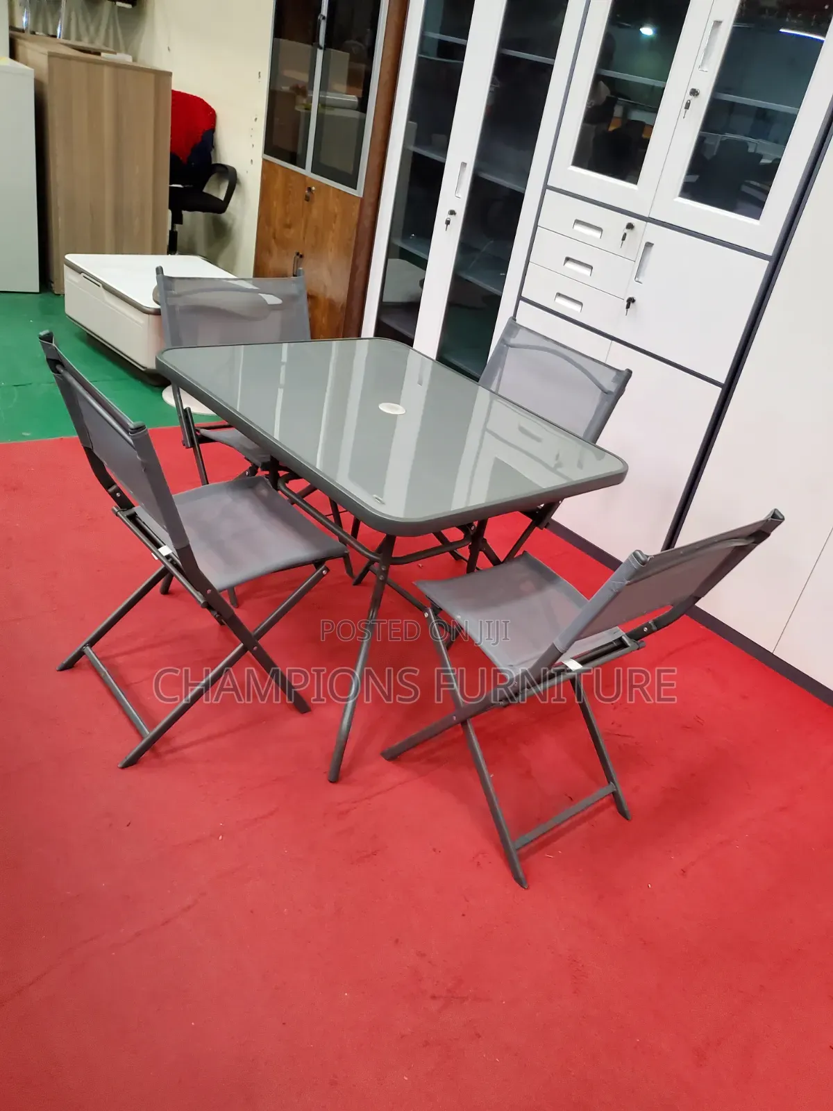 4-Seater Outdoor Mesh Folding Set
