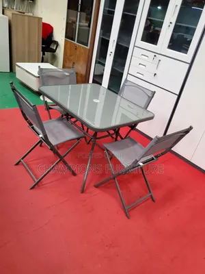 4-Seater Outdoor Mesh Folding Set