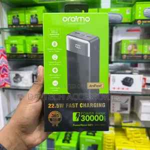 Oraimo PowerNova Q31 30000mAh 22.5W Fast Charging Power Bank - Black