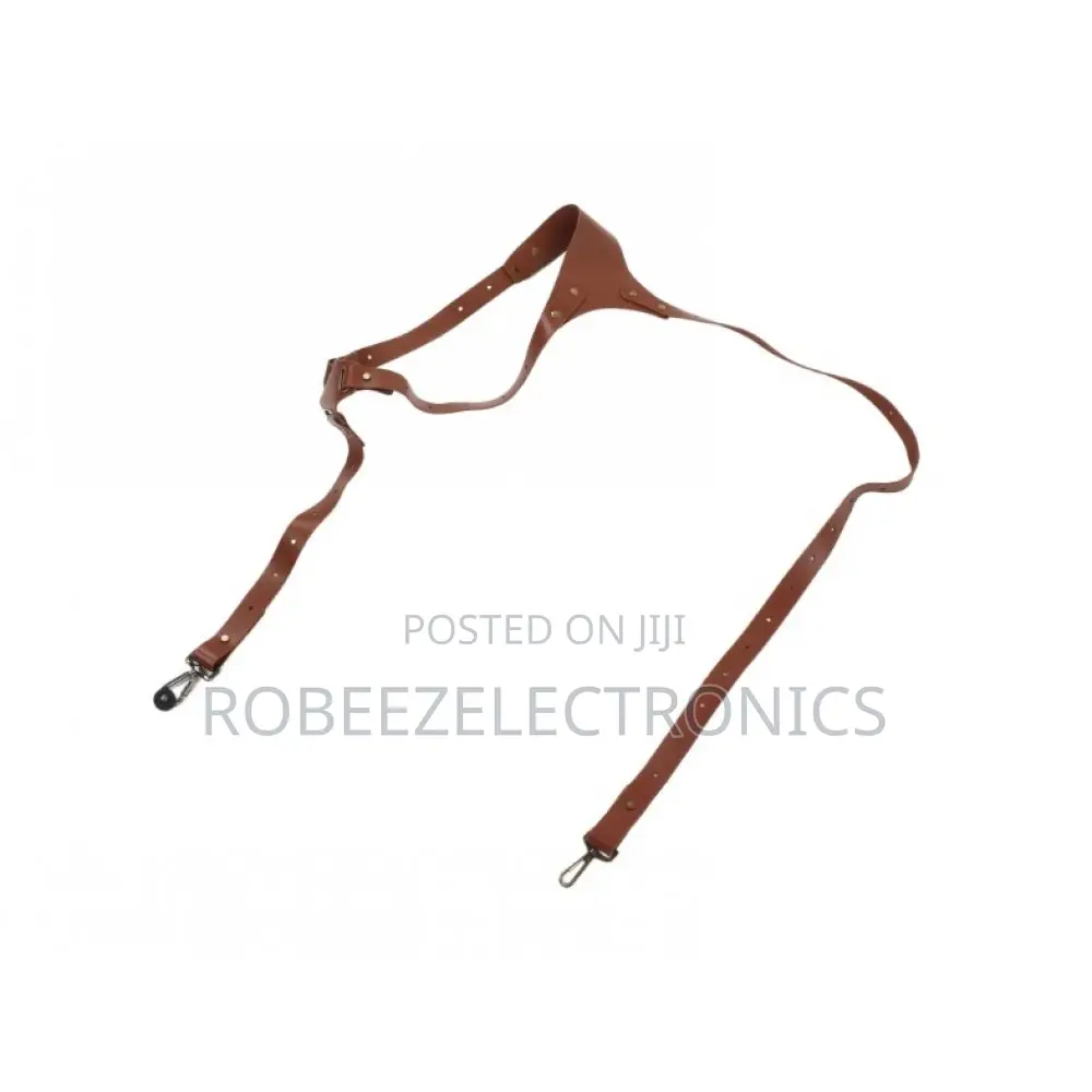 Leather Camera Single Shoulder Strap, Brown (Left Shoulder)