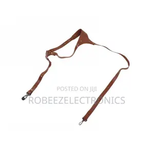 Leather Camera Single Shoulder Strap, Brown (Left Shoulder)