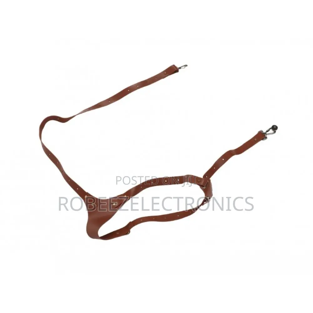 Leather Camera Single Shoulder Strap, Brown (Left Shoulder)