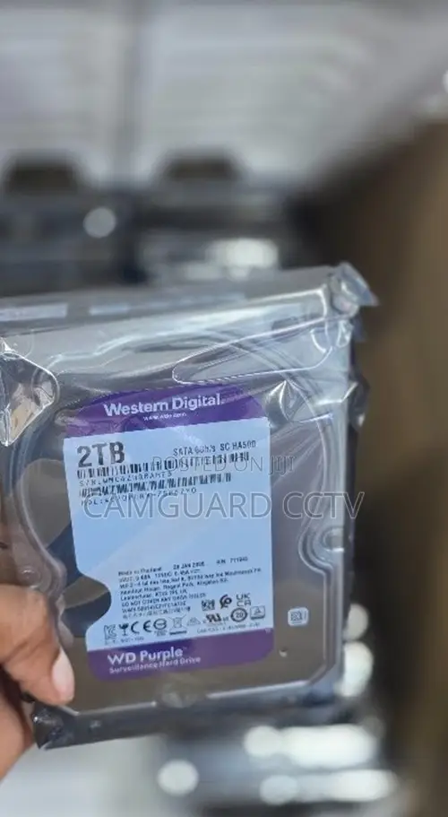 Wd Purple 2tb CCTV Recording Hard Drive for NVR /DVR