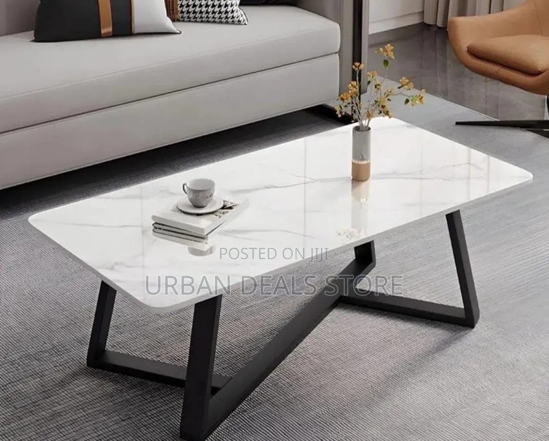 Imported Executive Marble Top Coffee Table