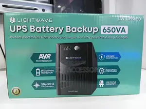 This Is a Lightwave 650VA UPS Battery Backup (Model LW UPS650).