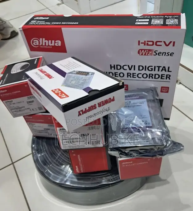 Dahua Complete CCTV Package With 4 Cameras, DVR Hard Drive