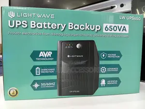 Lightwave 650va Ups 360w 3 Pin Ups Power Backup