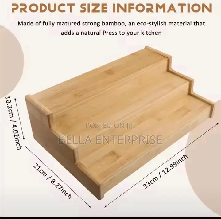 3 Tier Non Expandable Spice Storage Rack
