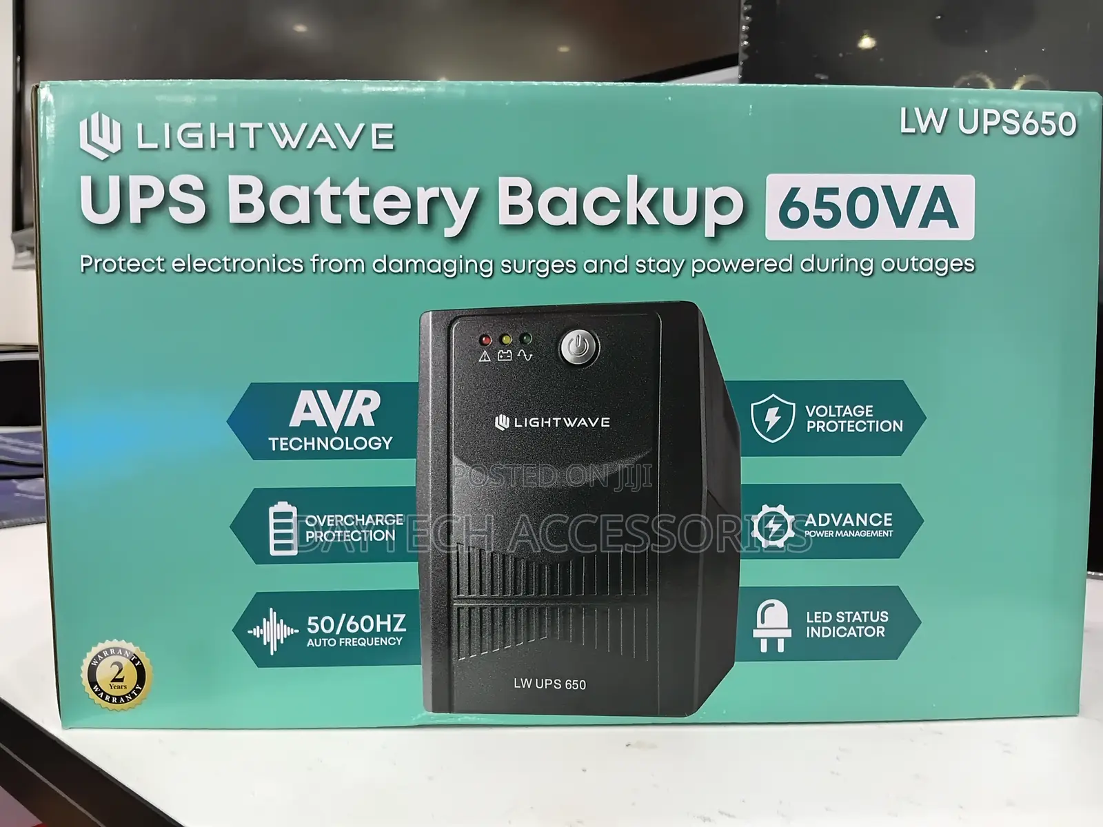 Lightwave 650VA UPS - Black