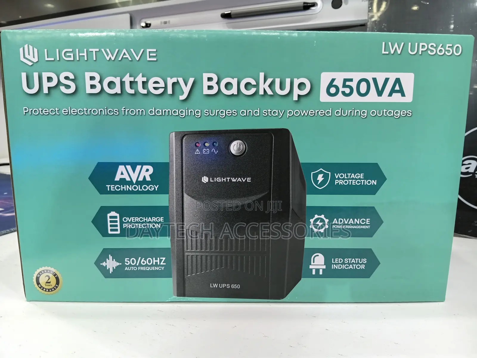Lightwave 650VA UPS - Black