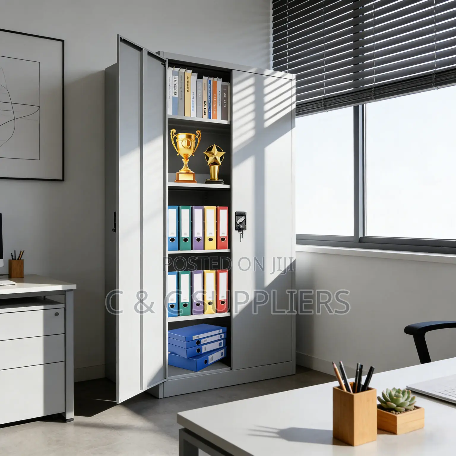 2-Swing Door Metallic Cabinet