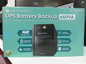 Lightwave 650VA Back-Up UPS Battery.