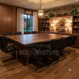 Boardroom Table; 3 Meters Gray-Brown Executive Boardroom Table